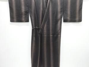 紗縞織り出しロング道中着